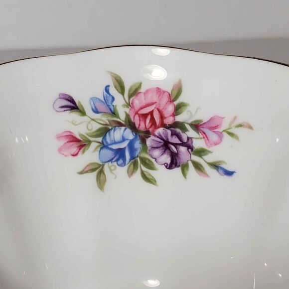 Royal Albert Teacup and Saucer Mayfair Chintz Pink Blue Flowers - Picture 4 of 9